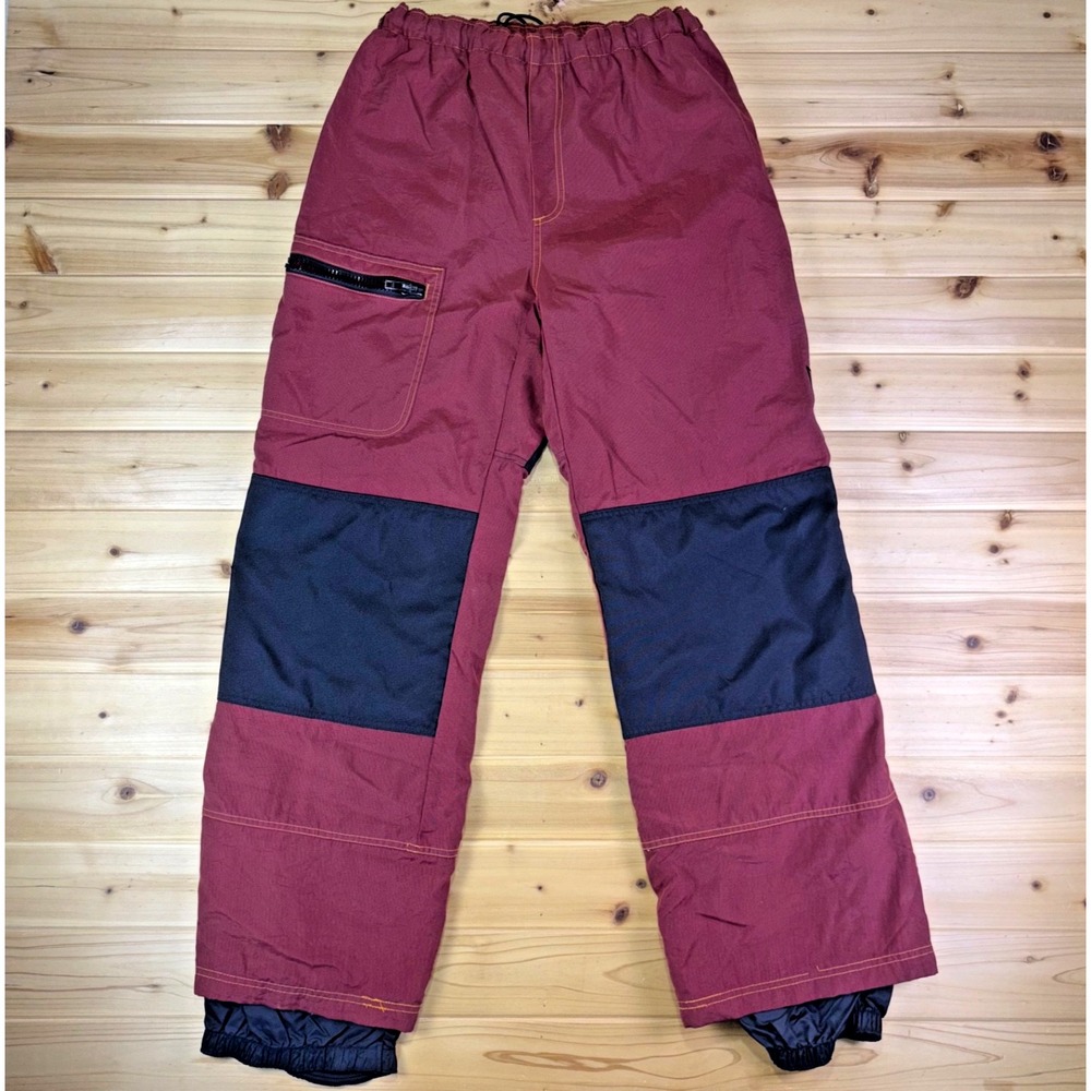 Vintage Columbia Ski Pants Mens Small Red Convert Ski Snowboard Snow Pants
